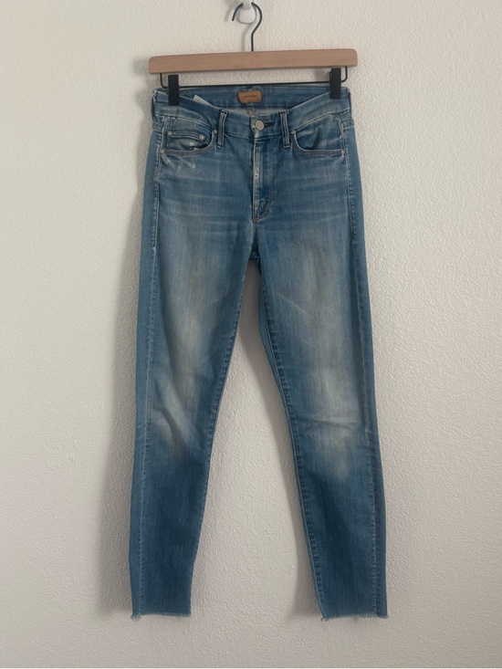 MOTHER Denim - MOTHER Women's Size 25 Blue The Looker Ankle Fray Jeans